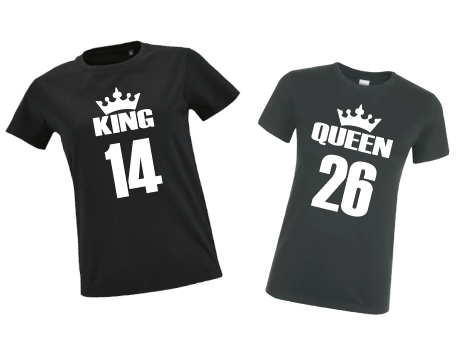 tee shirt famille king queen